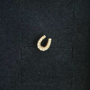 Diamond Horseshoe Single Stud 14KT